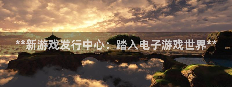 新城平台官网首页：**新游戏发行中心：踏入电子游戏世界**