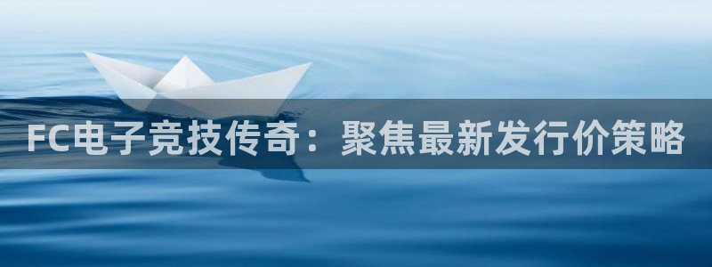 新城平台登录入口官网下载app：FC电子竞技传奇：聚焦最新发行价策略
